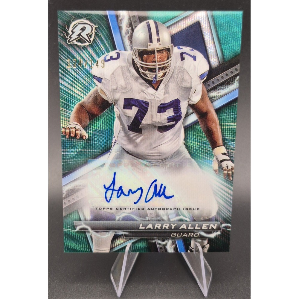 2024 Topps Resurgence Larry Allen #RA-LA Signatures Aqua Surge /149 Cowboys